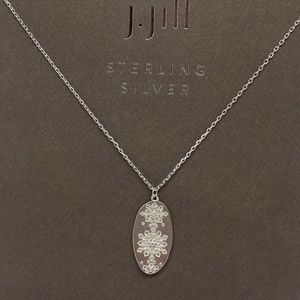 J.Jill NEW Sterling Silver Snowflake Pendant NWT